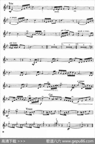 小号考级三级乐曲8首