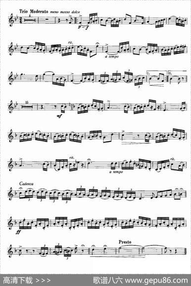 小号考级三级乐曲8首