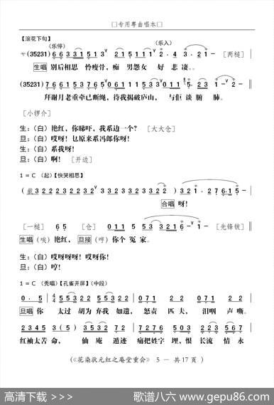 [粤剧]庵堂重会（粤剧《花染状元红》选段） - 叶绍德
