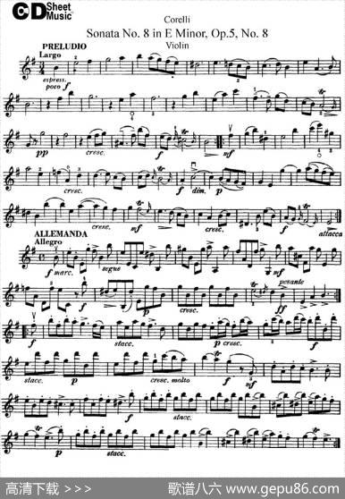 SonataNo.8inEMinorOp.5No.8