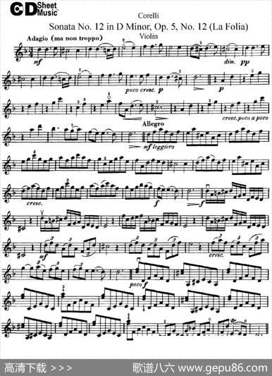 SonataNo.12inDMinorOp.5No.12