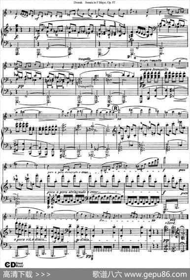 ViolinSonataOp.57（小提琴+钢琴伴奏）