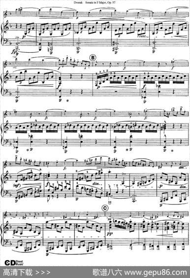 ViolinSonataOp.57（小提琴+钢琴伴奏）