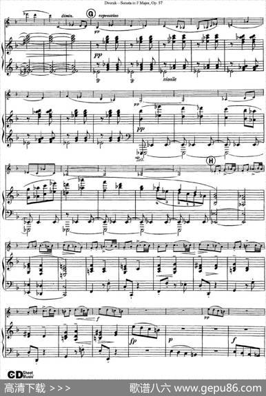 ViolinSonataOp.57（小提琴+钢琴伴奏）