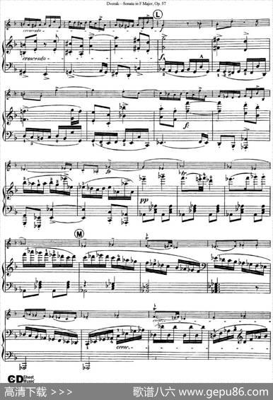 ViolinSonataOp.57（小提琴+钢琴伴奏）