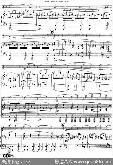 ViolinSonataOp.57（小提琴+钢琴伴奏）