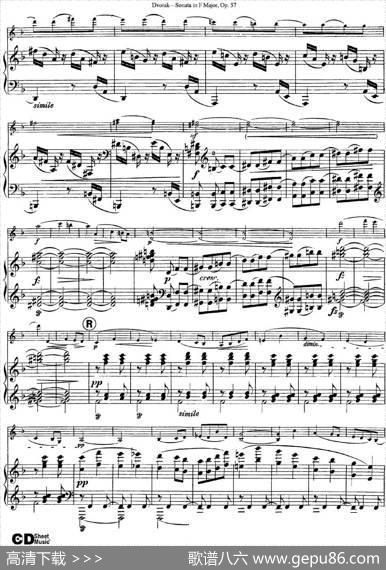 ViolinSonataOp.57（小提琴+钢琴伴奏）