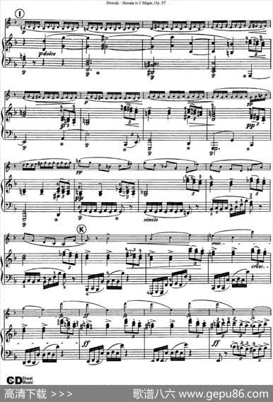 ViolinSonataOp.57（小提琴+钢琴伴奏）