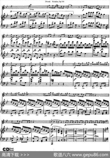 ViolinSonatinaOp.100（小提琴+钢琴伴奏）