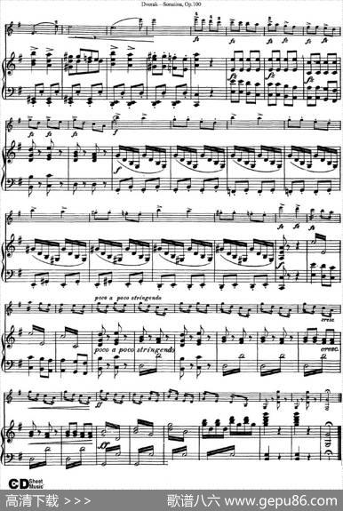 ViolinSonatinaOp.100（小提琴+钢琴伴奏）