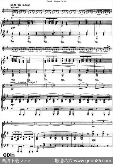 ViolinSonatinaOp.100（小提琴+钢琴伴奏）