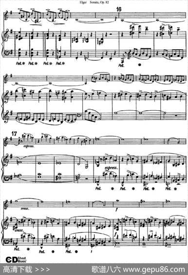 ViolinSonataOp.82（小提琴+钢琴伴奏）