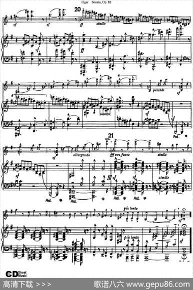 ViolinSonataOp.82（小提琴+钢琴伴奏）