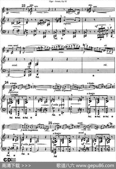 ViolinSonataOp.82（小提琴+钢琴伴奏）