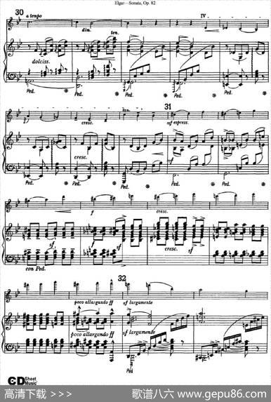 ViolinSonataOp.82（小提琴+钢琴伴奏）