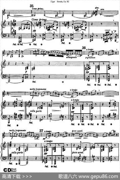 ViolinSonataOp.82（小提琴+钢琴伴奏）