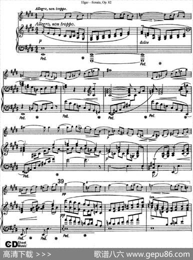ViolinSonataOp.82（小提琴+钢琴伴奏）