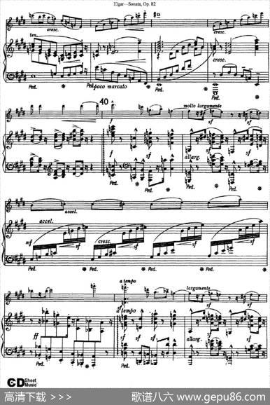 ViolinSonataOp.82（小提琴+钢琴伴奏）