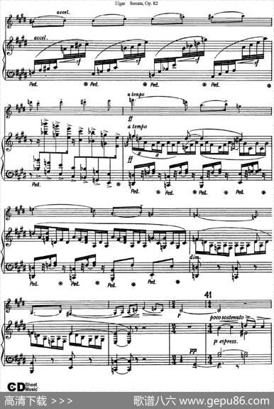 ViolinSonataOp.82（小提琴+钢琴伴奏）
