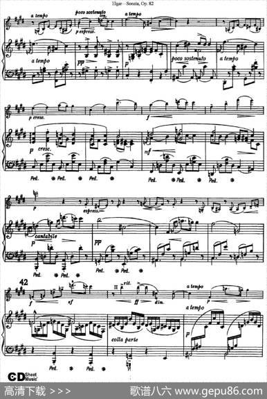 ViolinSonataOp.82（小提琴+钢琴伴奏）