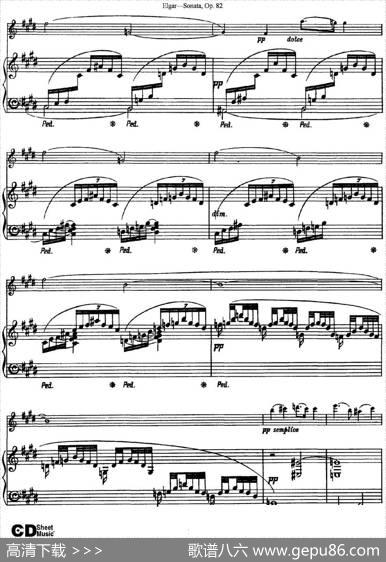 ViolinSonataOp.82（小提琴+钢琴伴奏）