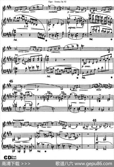 ViolinSonataOp.82（小提琴+钢琴伴奏）