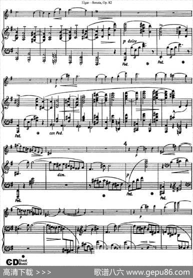 ViolinSonataOp.82（小提琴+钢琴伴奏）