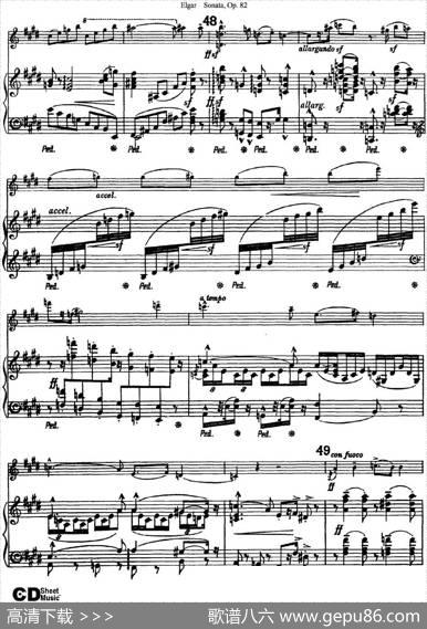 ViolinSonataOp.82（小提琴+钢琴伴奏）