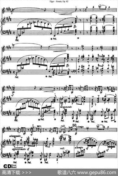 ViolinSonataOp.82（小提琴+钢琴伴奏）