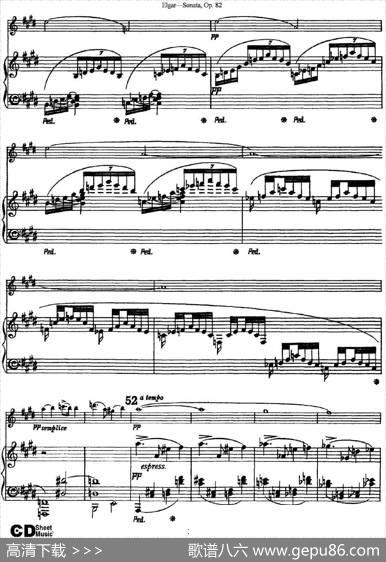ViolinSonataOp.82（小提琴+钢琴伴奏）