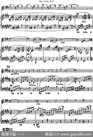 ViolinSonataOp.82（小提琴+钢琴伴奏）