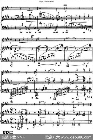 ViolinSonataOp.82（小提琴+钢琴伴奏）