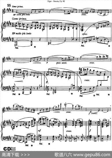 ViolinSonataOp.82（小提琴+钢琴伴奏）