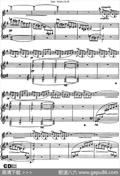 ViolinSonataOp.82（小提琴+钢琴伴奏）