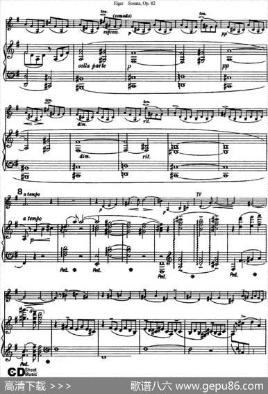 ViolinSonataOp.82（小提琴+钢琴伴奏）