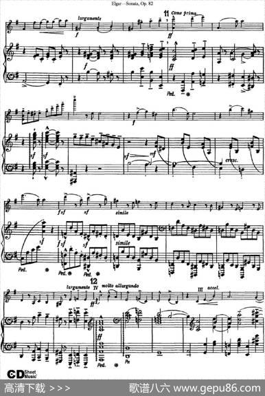 ViolinSonataOp.82（小提琴+钢琴伴奏）