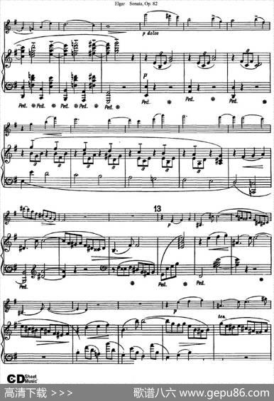 ViolinSonataOp.82（小提琴+钢琴伴奏）