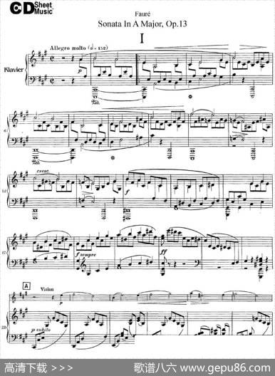 ViolinSonataNo.1Op.13（小提琴+钢琴伴奏）