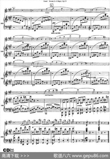 ViolinSonataNo.1Op.13（小提琴+钢琴伴奏）