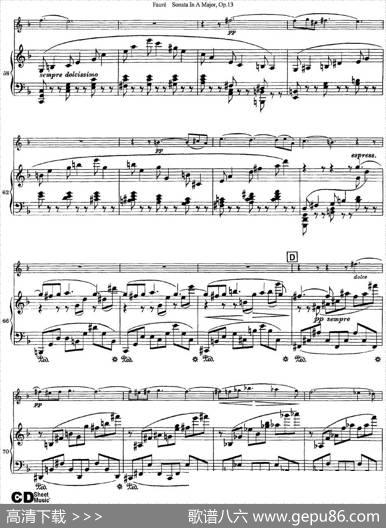 ViolinSonataNo.1Op.13（小提琴+钢琴伴奏）