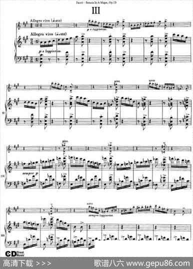 ViolinSonataNo.1Op.13（小提琴+钢琴伴奏）