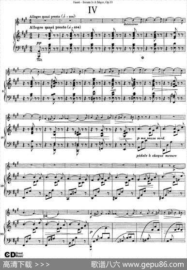 ViolinSonataNo.1Op.13（小提琴+钢琴伴奏）