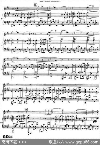 ViolinSonataNo.1Op.13（小提琴+钢琴伴奏）