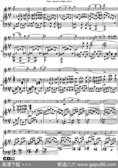 ViolinSonataNo.1Op.13（小提琴+钢琴伴奏）