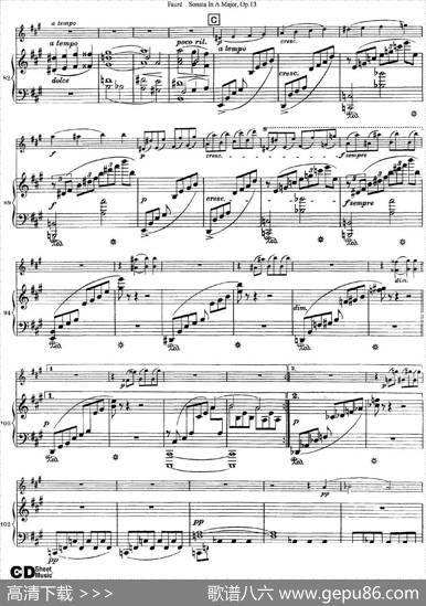 ViolinSonataNo.1Op.13（小提琴+钢琴伴奏）