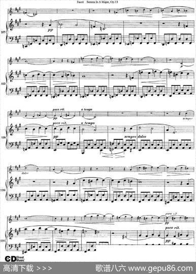 ViolinSonataNo.1Op.13（小提琴+钢琴伴奏）