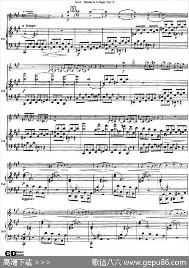 ViolinSonataNo.1Op.13（小提琴+钢琴伴奏）