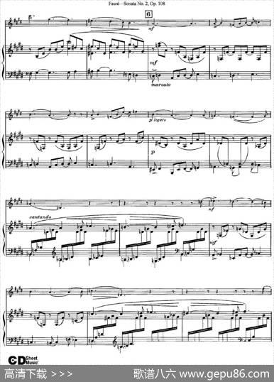ViolinSonataNo.2Op.108（小提琴+钢琴伴奏）