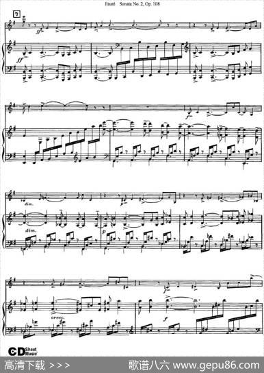 ViolinSonataNo.2Op.108（小提琴+钢琴伴奏）