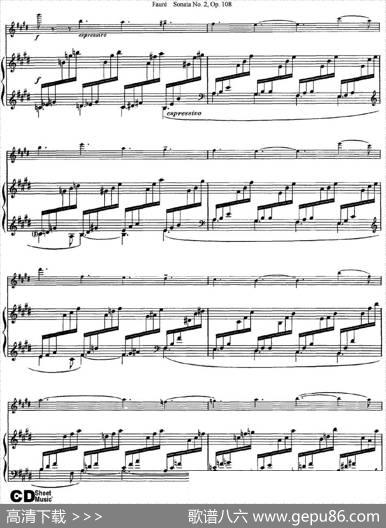 ViolinSonataNo.2Op.108（小提琴+钢琴伴奏）